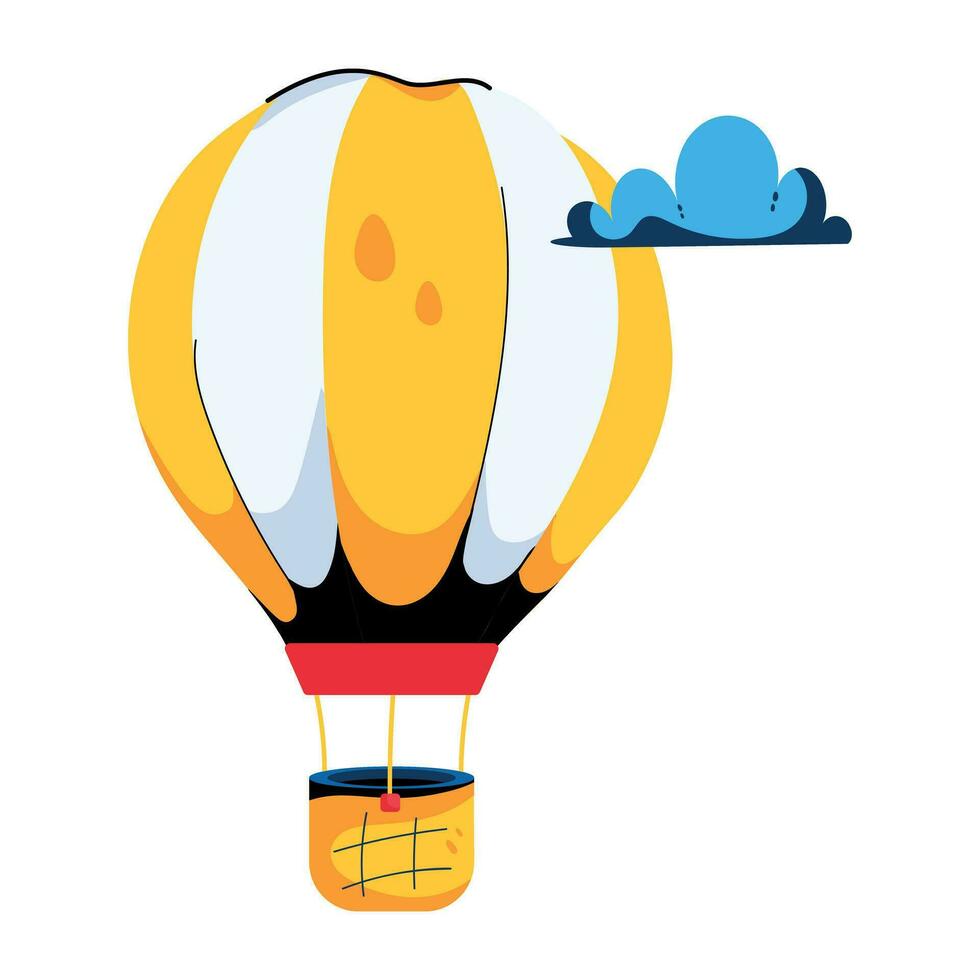 Trendy Hot Balloon vector