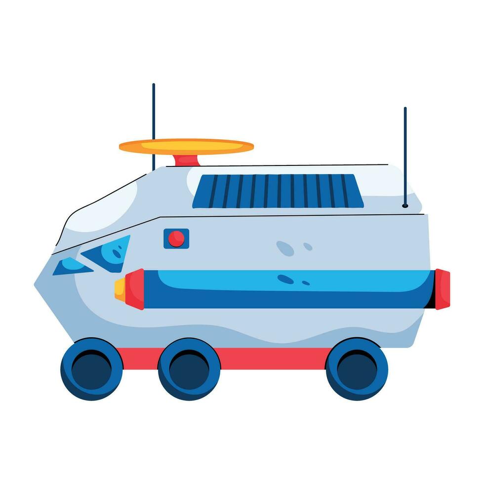Trendy Space Rover vector