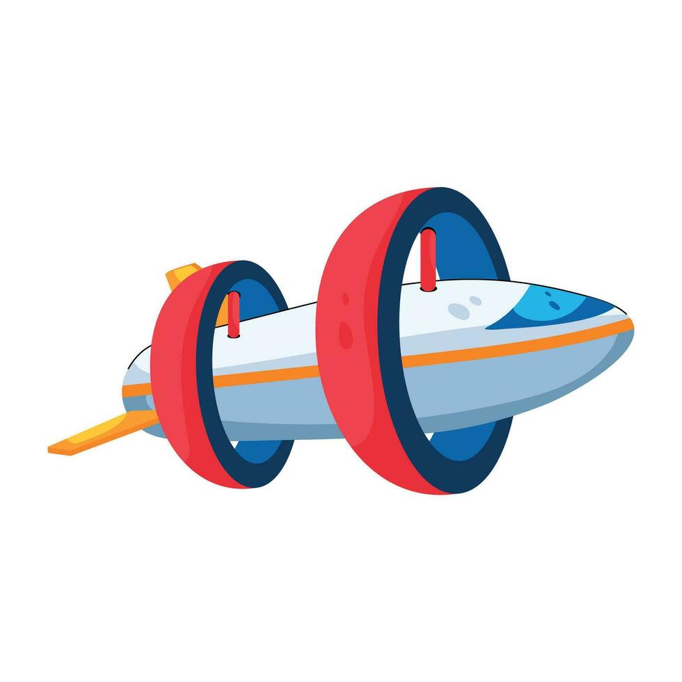 Trendy Warp Drive vector