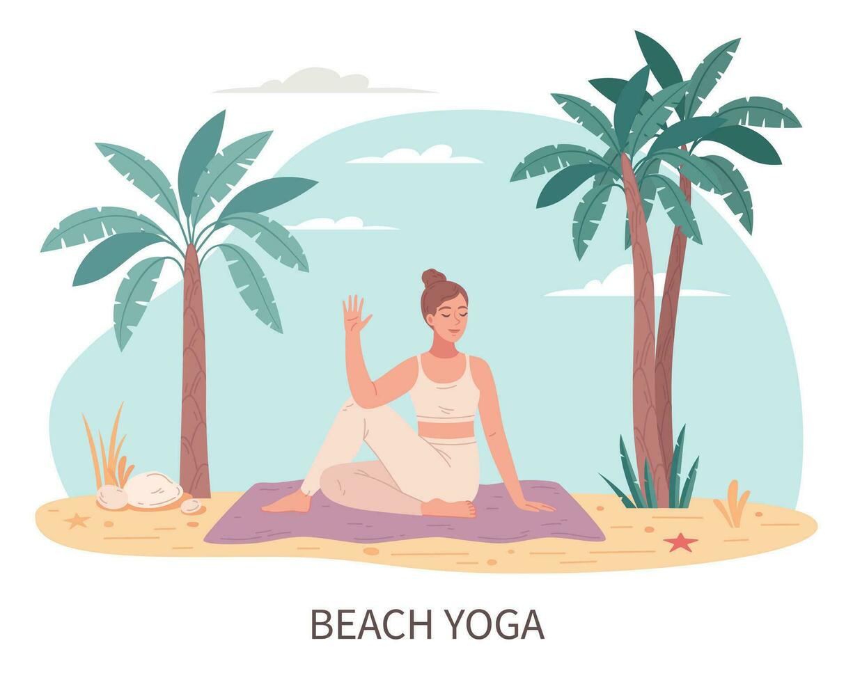 Beach Activities Flat vector