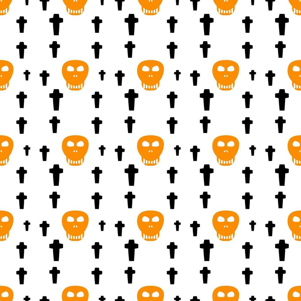 Seamless pattern Halloween cute ghost background. to be used as a decoration and gift wrapping paper. vector illustration