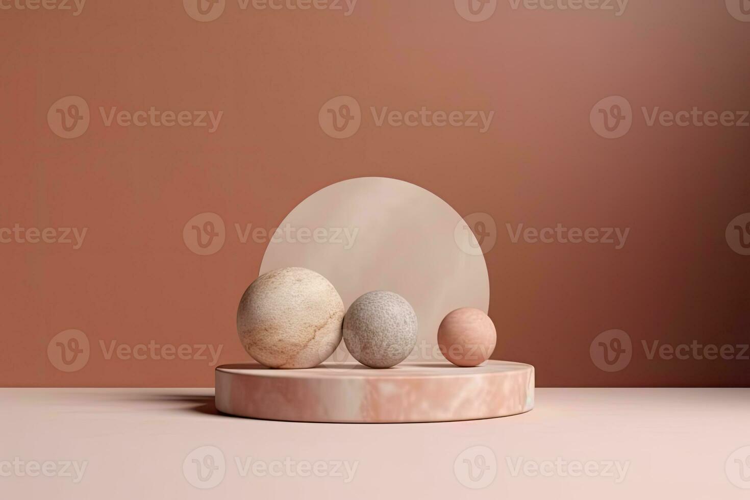 Abstract background for cosmetic product display stone podium minimal background photo