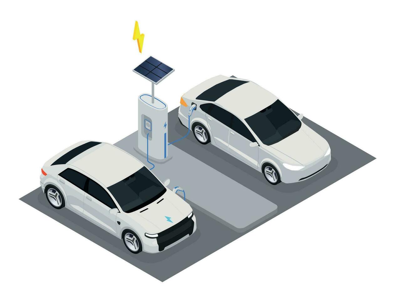 electromóvil transporte concepto vector