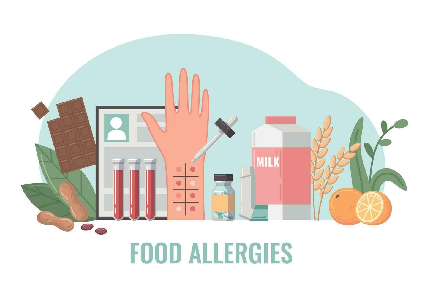 Food Nutrition Flat vector