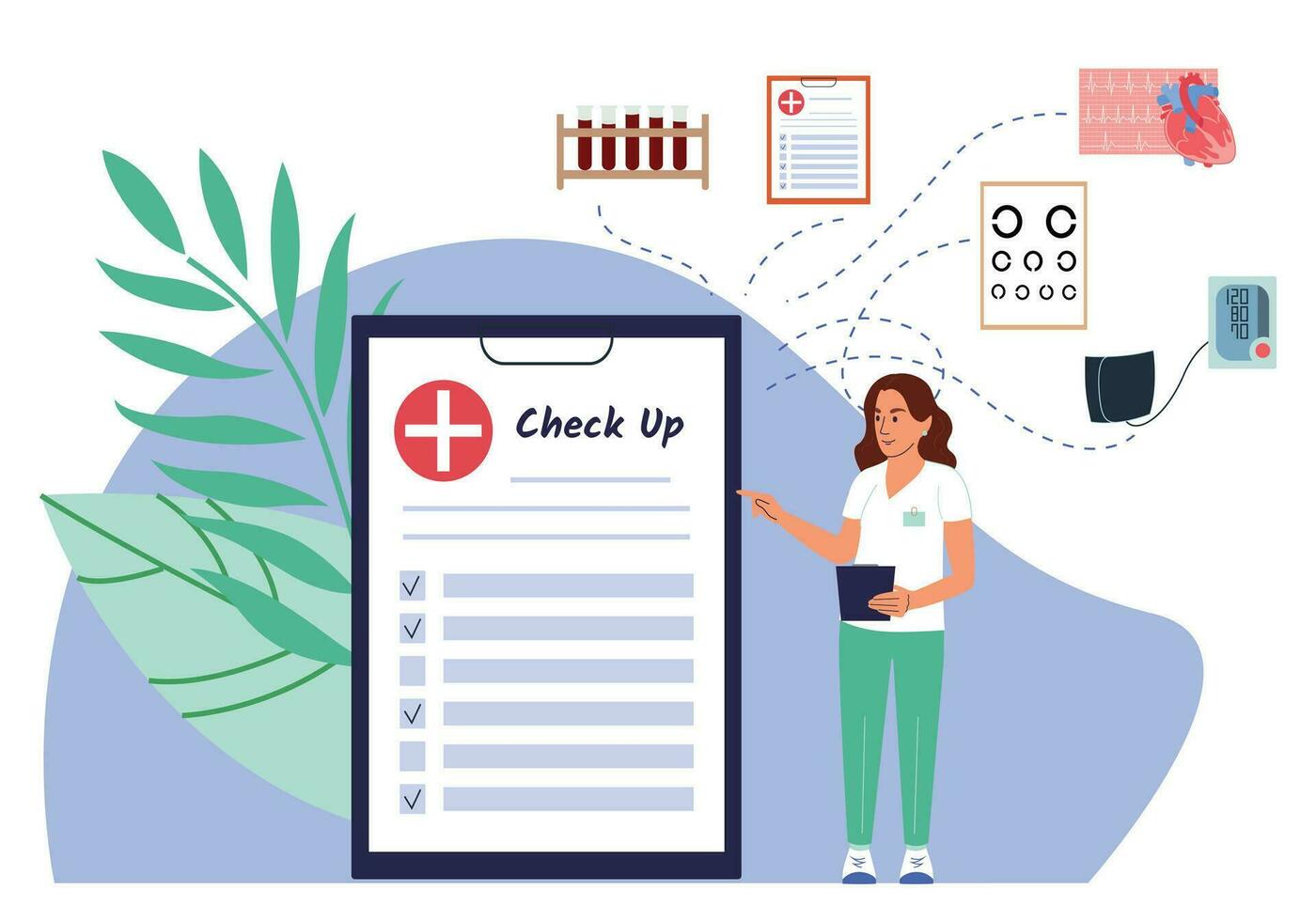 Medical Checkup Concept Illustration vector