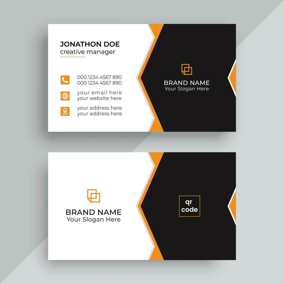 Corporate Modern Professional Business Card Design Template vector