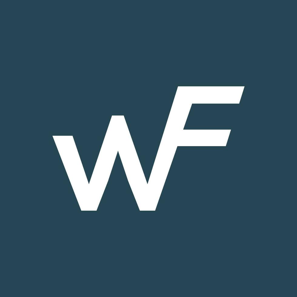 Letter WF Monogram Logo ,Modern logo designs template vector