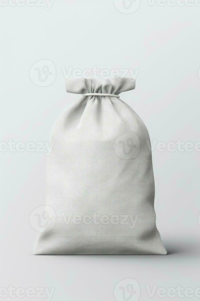 Packaging Bag Mockup White with shades white background, AI Generated photo