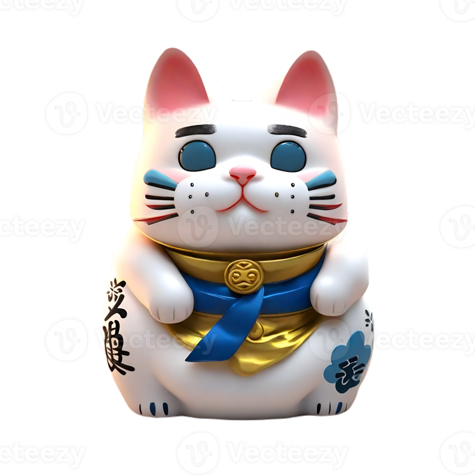 maneki neko cute AI Generative png