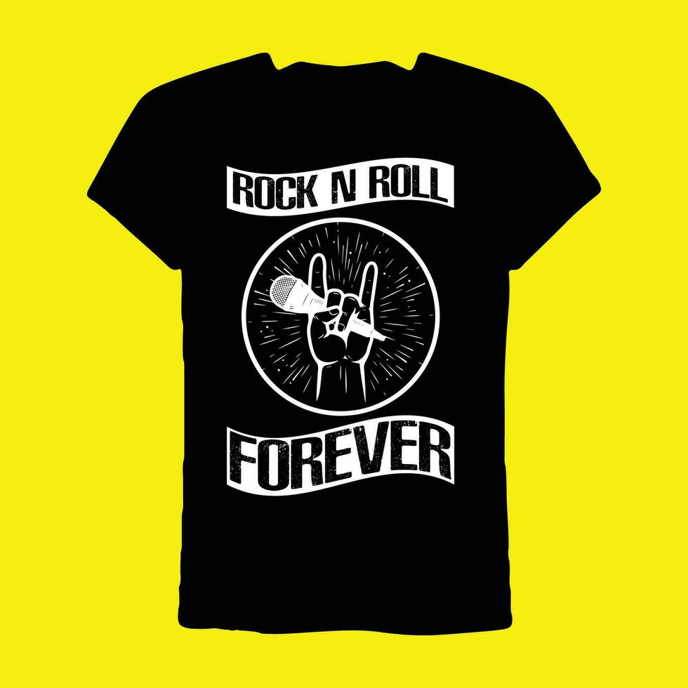 Rock N Roll Forever T-Shirt vector