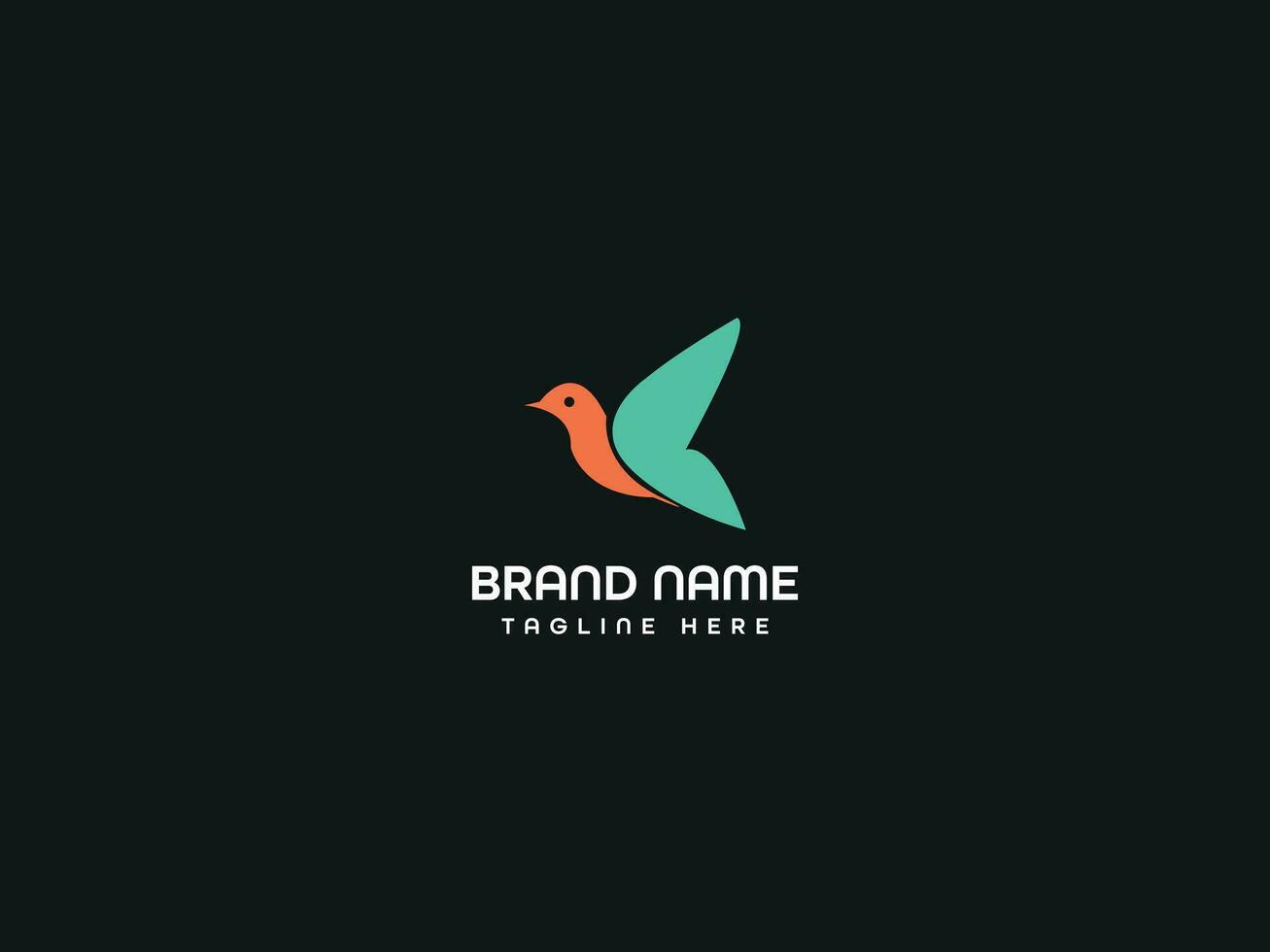 bird logo design vector