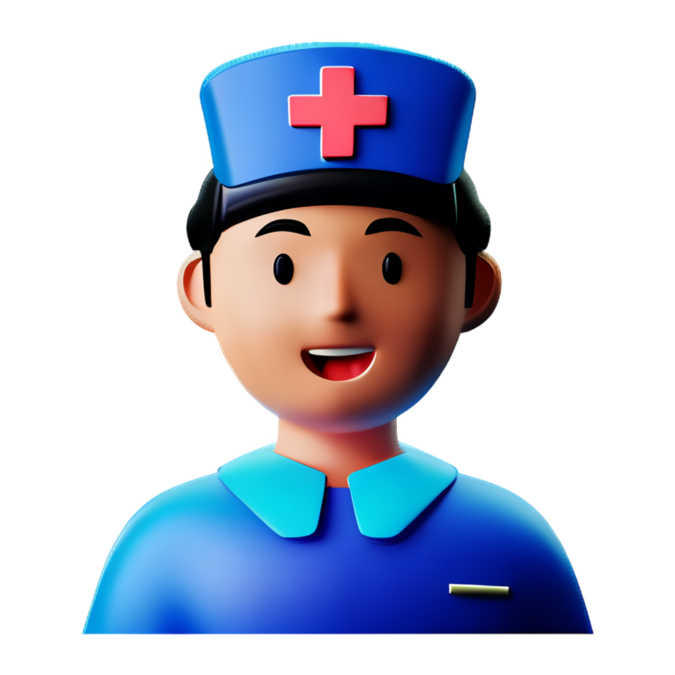 nurse 3d rendering icon illustration png