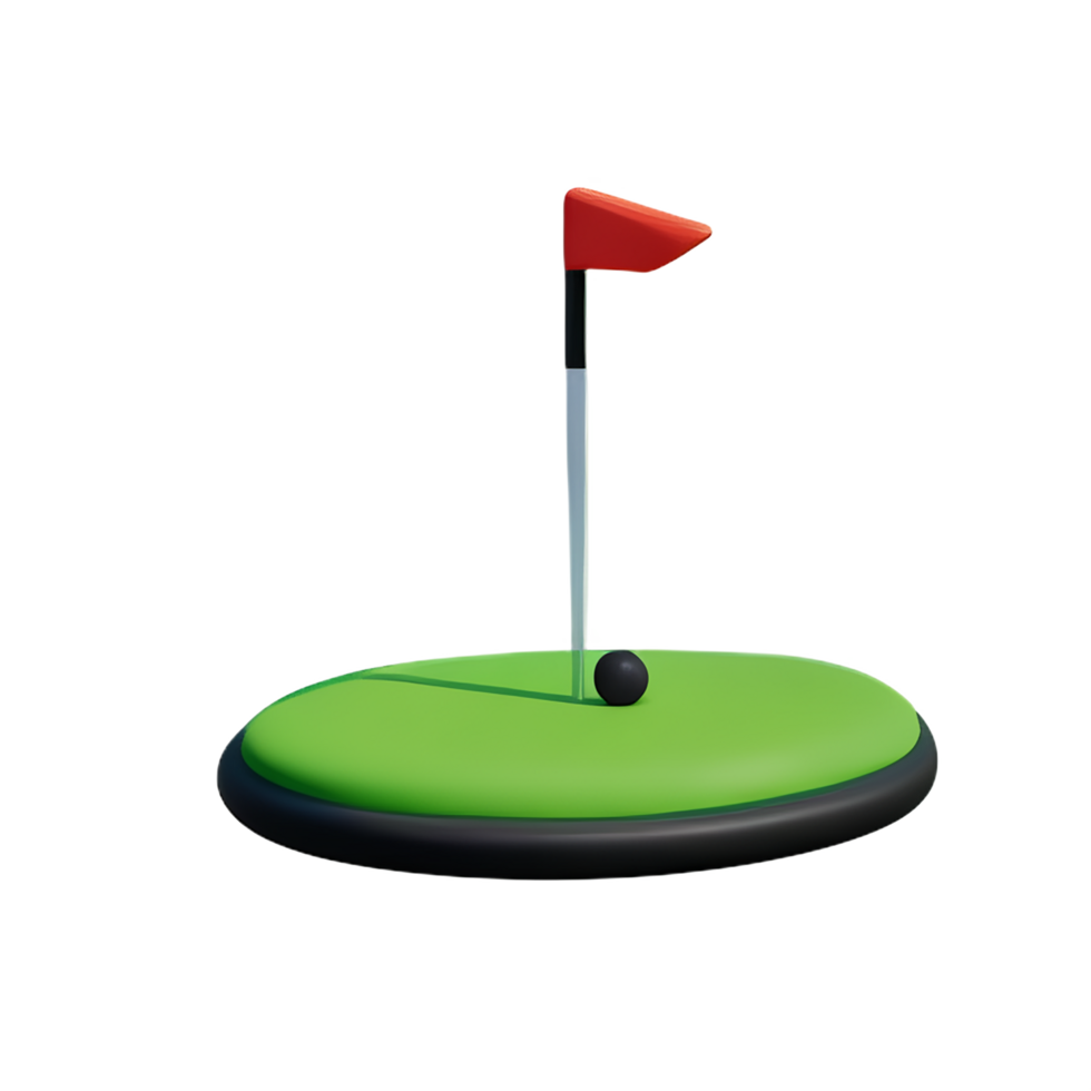 golf 3d renderen icoon illustratie png