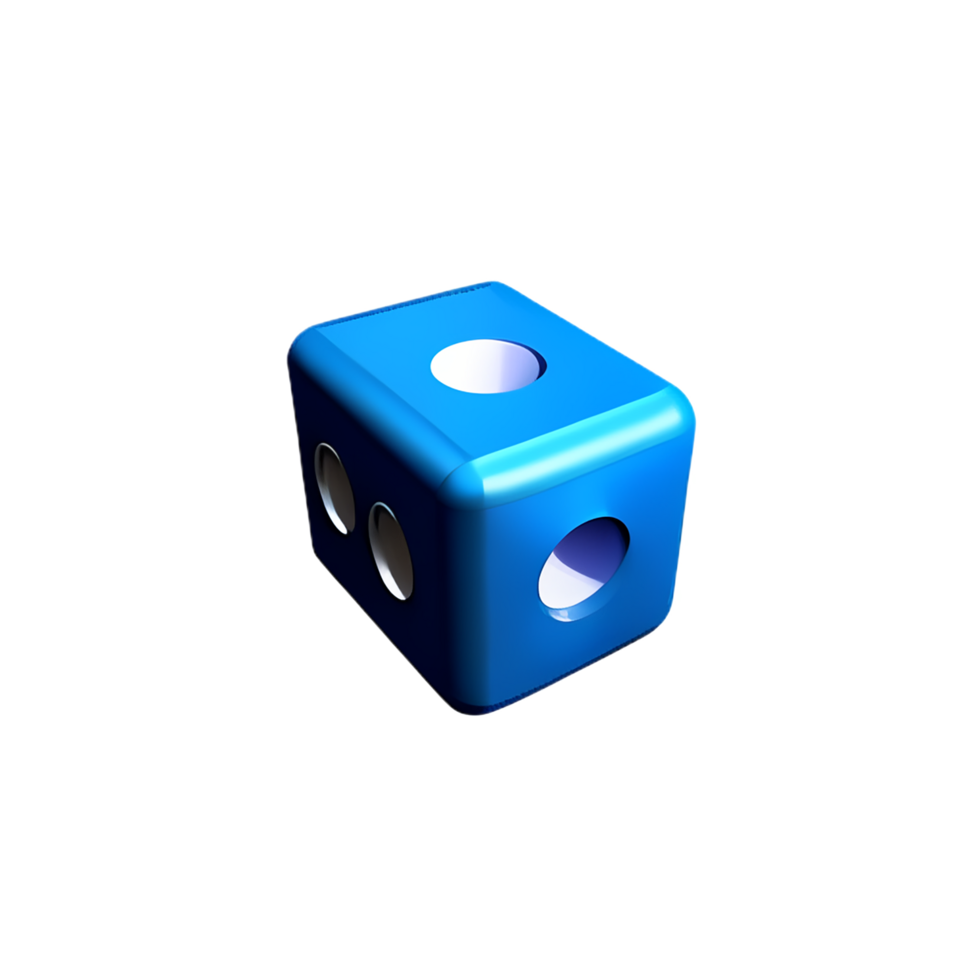 dice 3d rendering icon illustration png