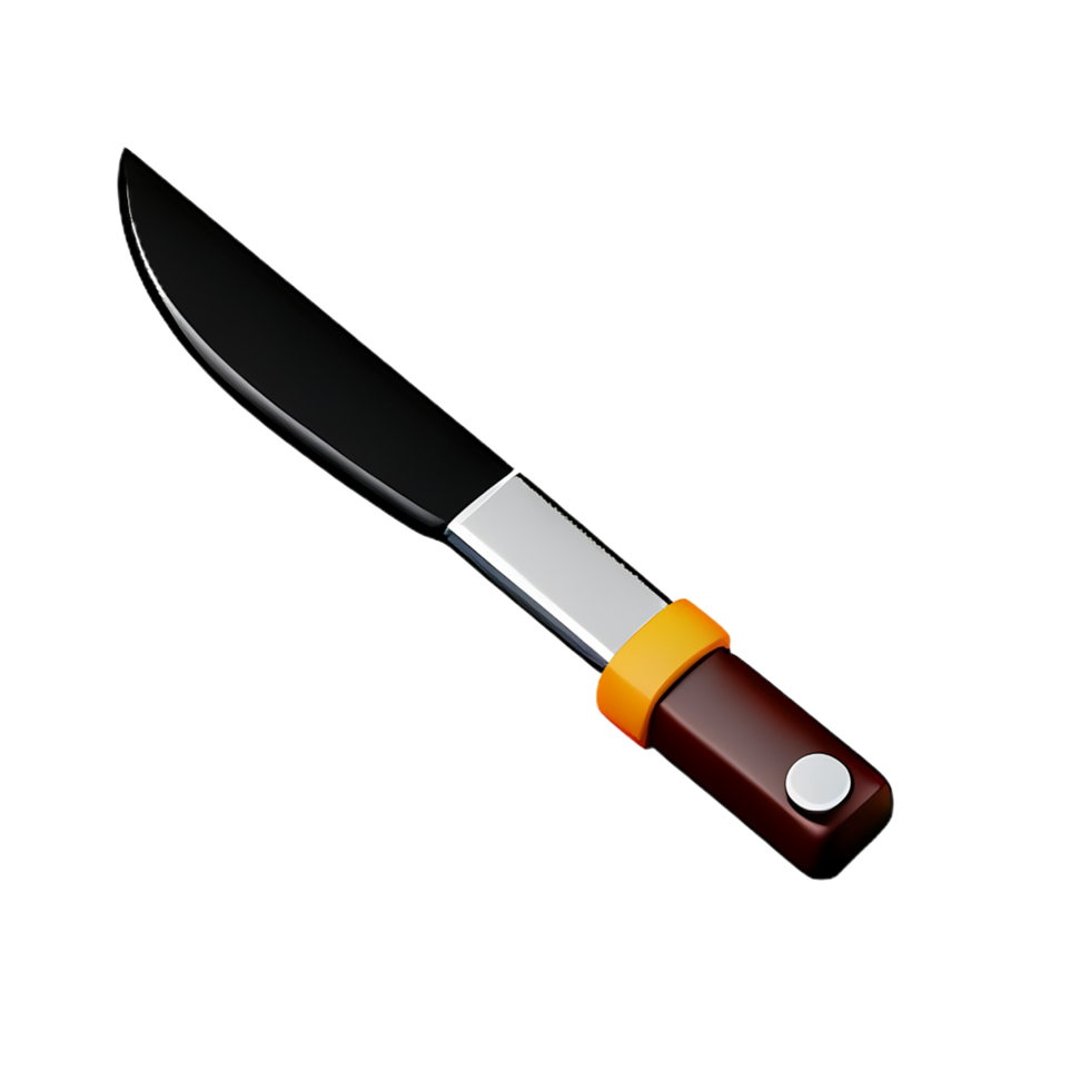 knife 3d rendering icon illustration png