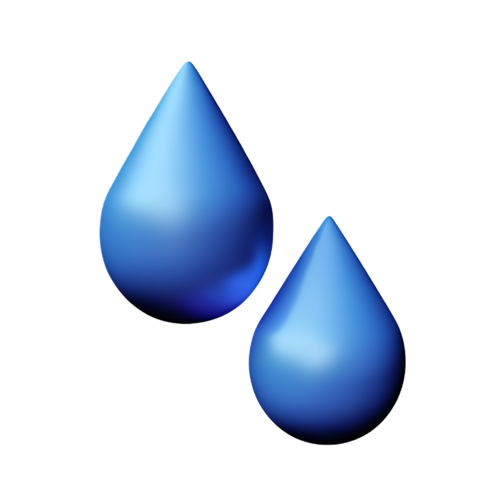 Wasser fallen 3d Rendern Symbol Illustration png