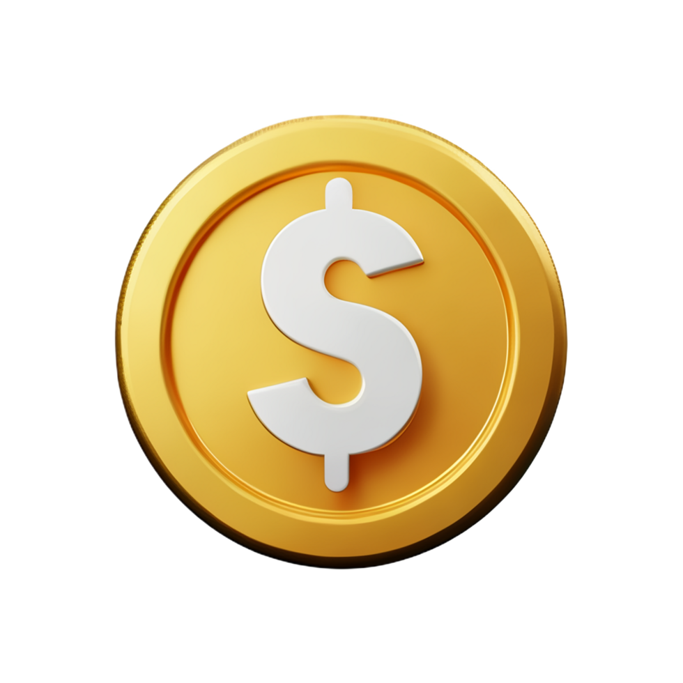 dollar 3d renderen icoon illustratie png