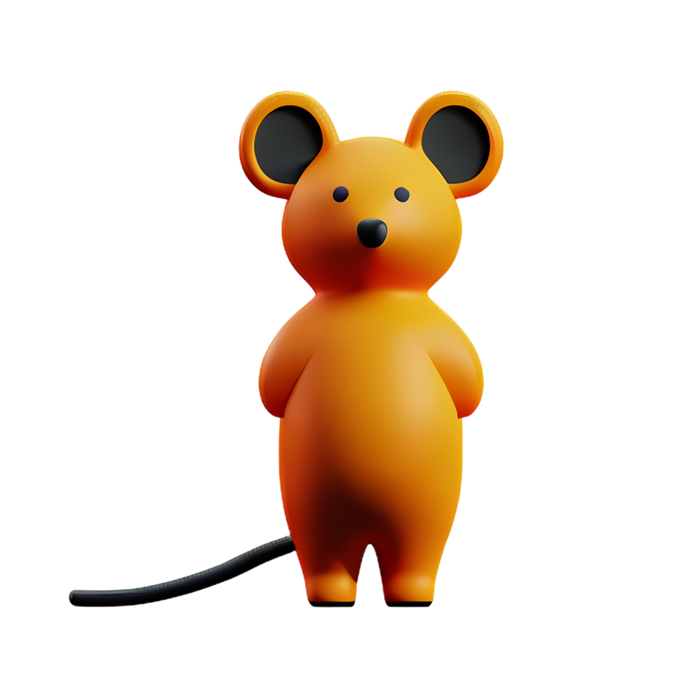 rato 3d Renderização ícone ilustração png