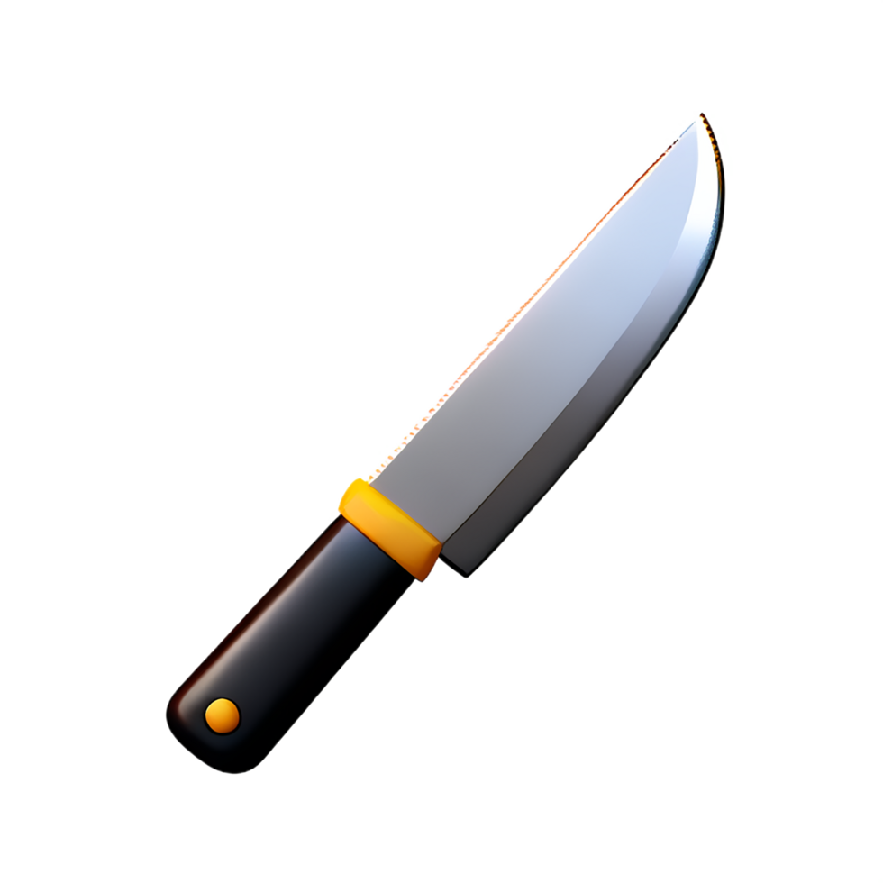 knife 3d rendering icon illustration png