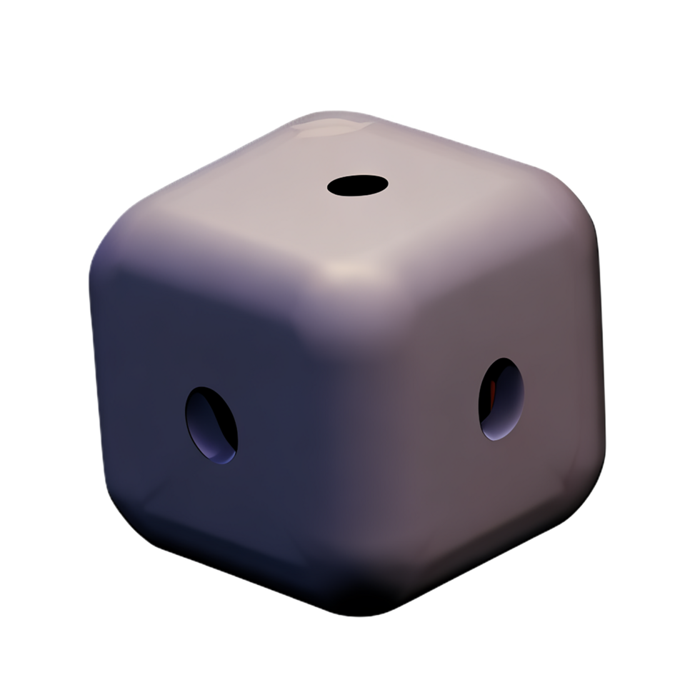 dice 3d rendering icon illustration png