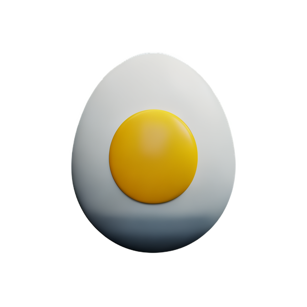 egg 3d rendering icon illustration png