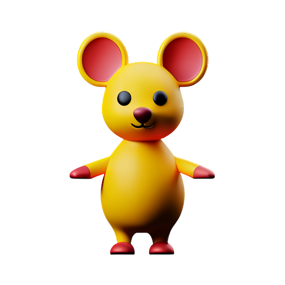 rato 3d Renderização ícone ilustração png