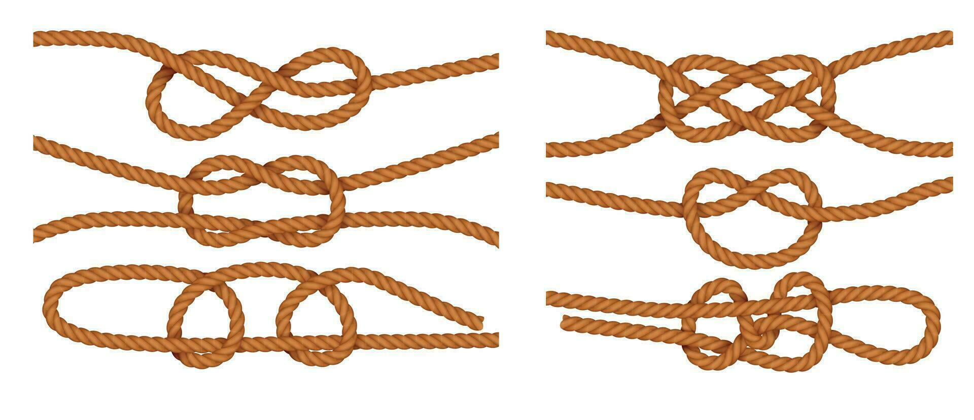 Sea Boat Rope Knots Vector Illustration Isolated Marine Navy Cable Natural  Tackle Sign Royalty Free SVG, Cliparts, Vectors, and Stock Illustration.  Image 80041296.