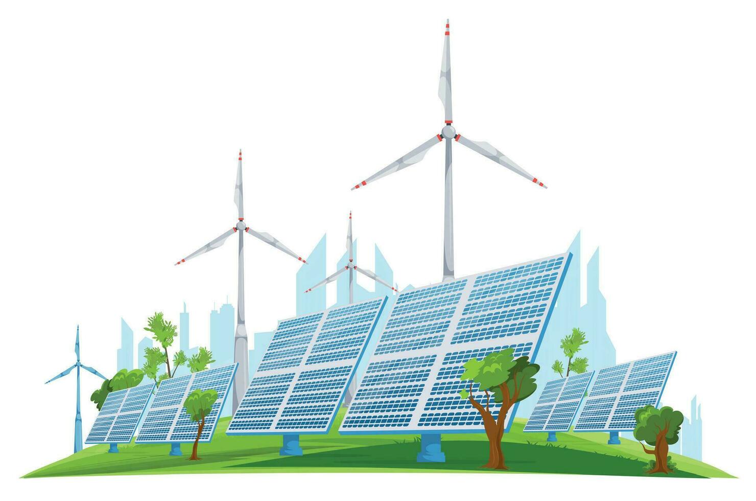 Ecology Green Energy Concept vector