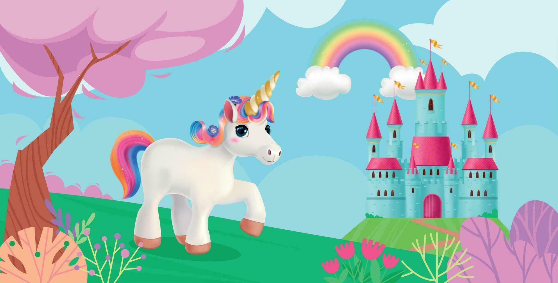 Realistic Fantasy Magic Background vector