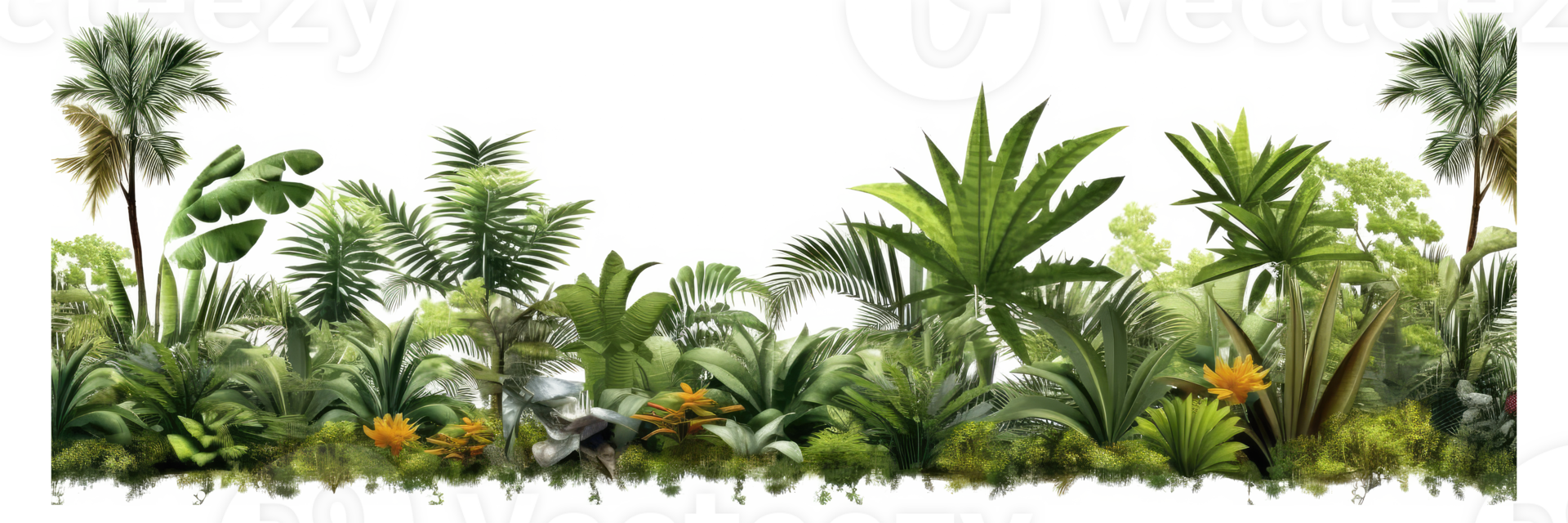 green wild grass in the landscape . AI Generated png