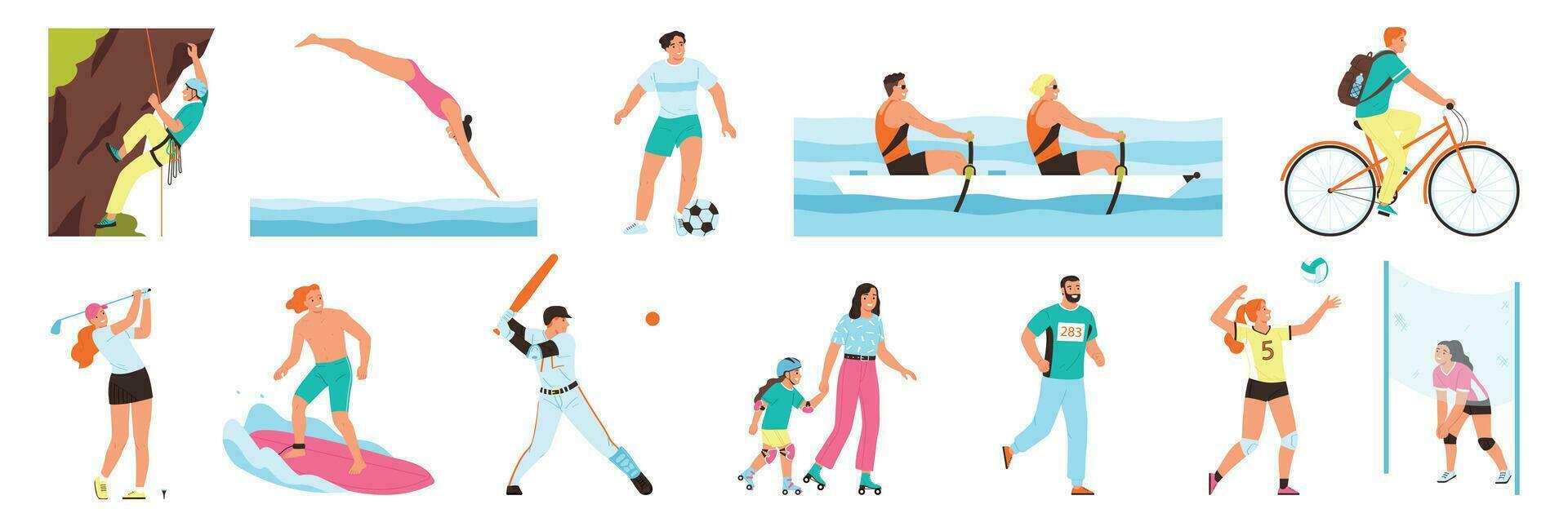 Summer Sport Set vector