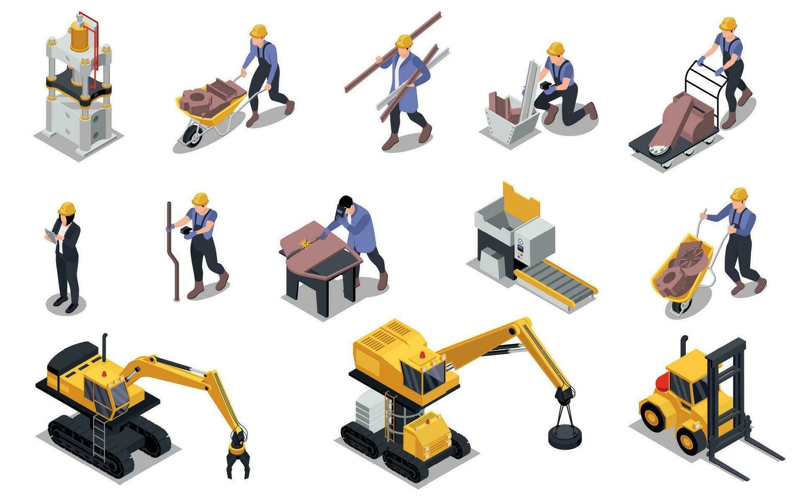 Scrap Metal Set vector