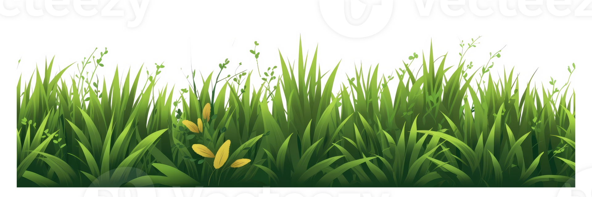fresh spring green grass . AI Generated png