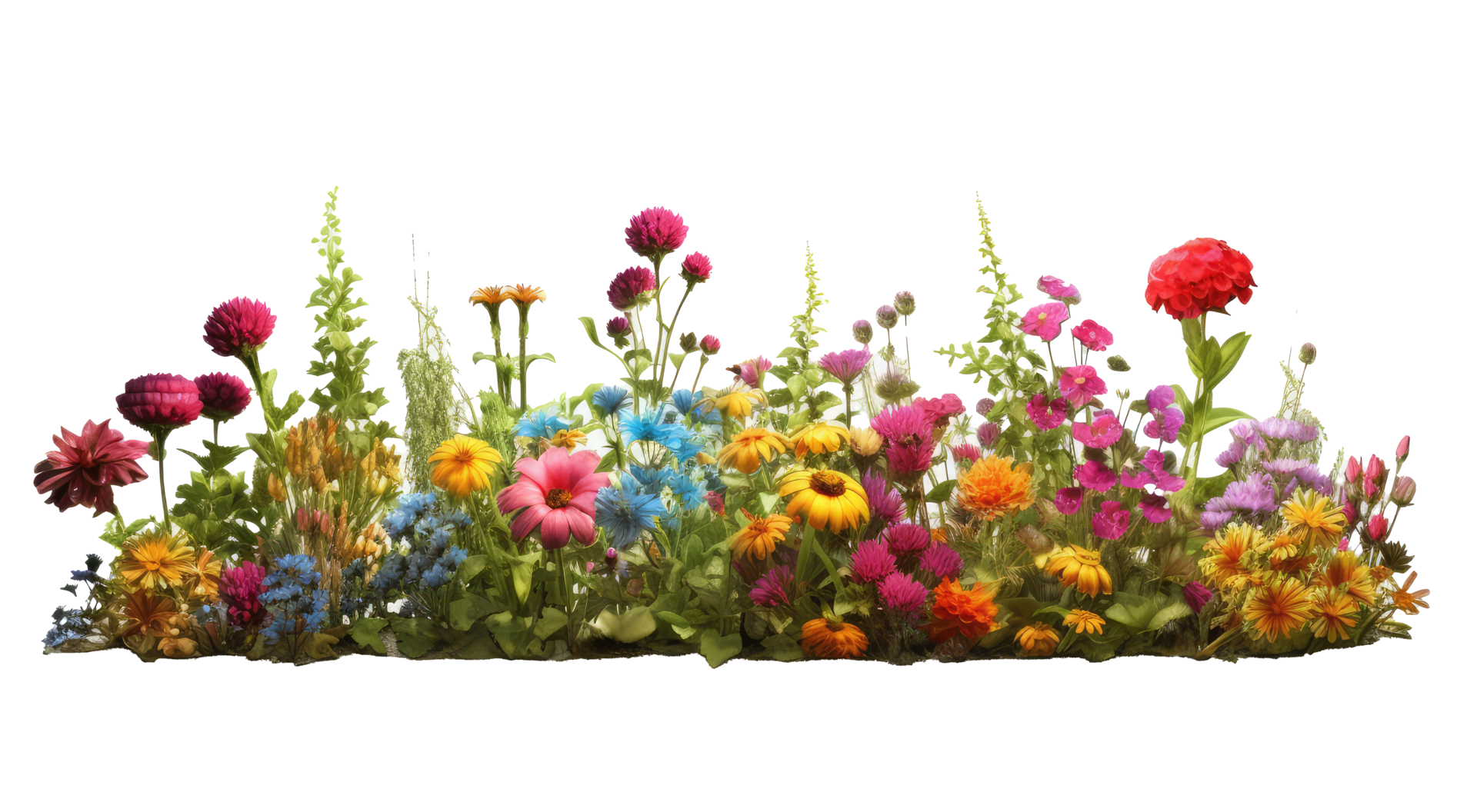 Bright Spring Flowers Border With Wild Plants AI Generated 28573792 PNG bright-spring-flowers-border-with-wild-plants-ai-generated-28573792-png