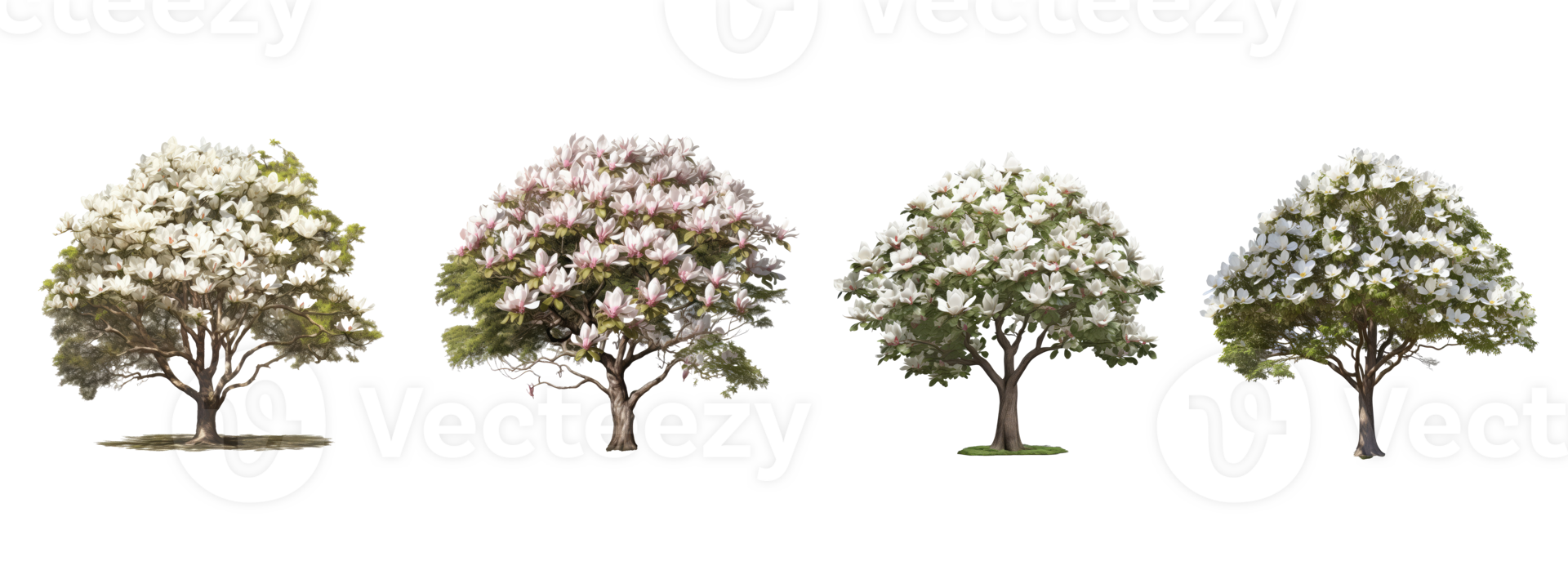 magnolia grandiflora tree . AI Generated png