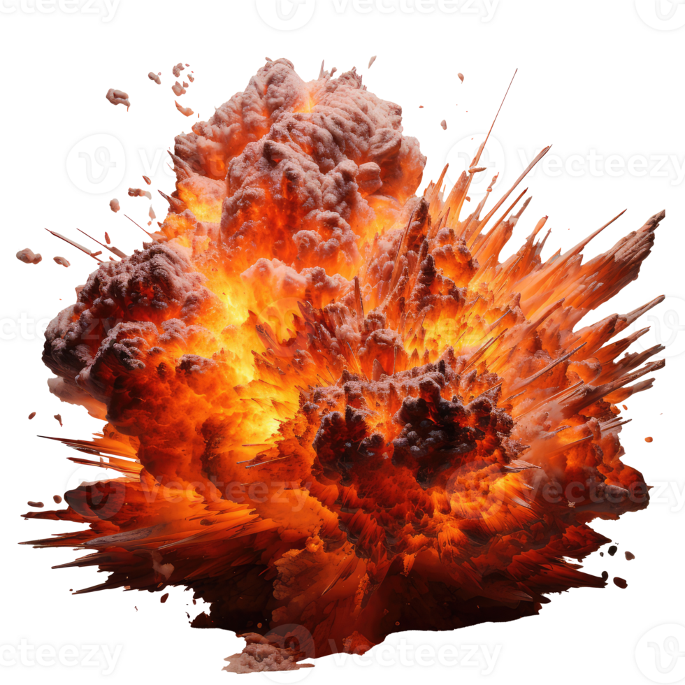 Explosion Feuer . ai generiert png