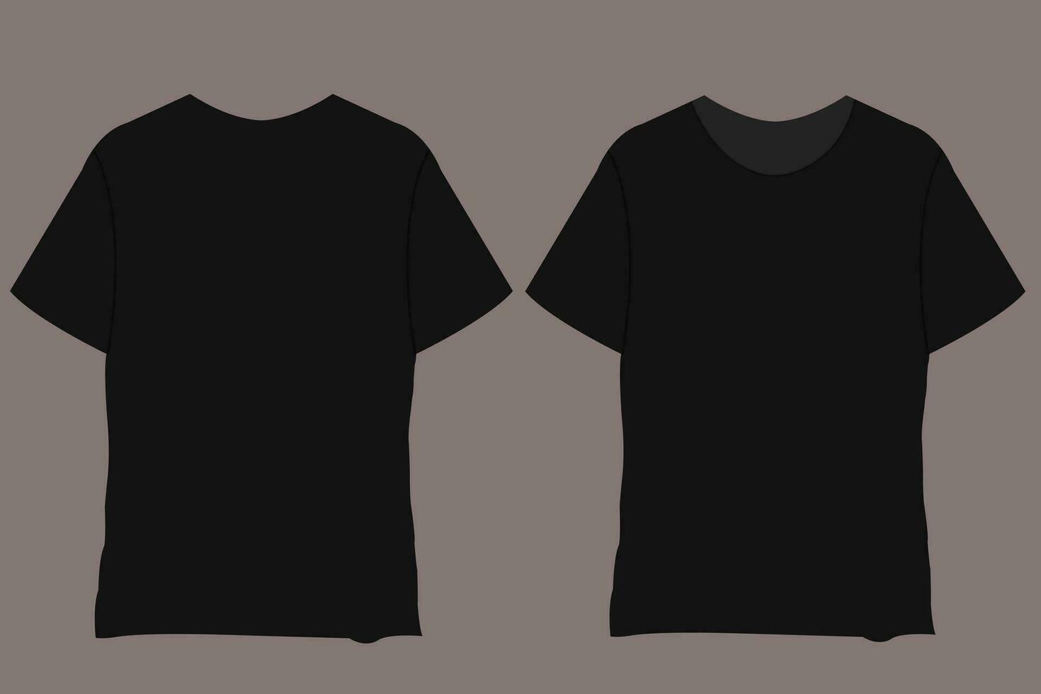 camiseta Bosquejo vector modelo. blanco negro camisetas frente ver presentación para impresión. de los hombres negro Bosquejo Listo a reemplazar diseño. corto manga casual paño camiseta.