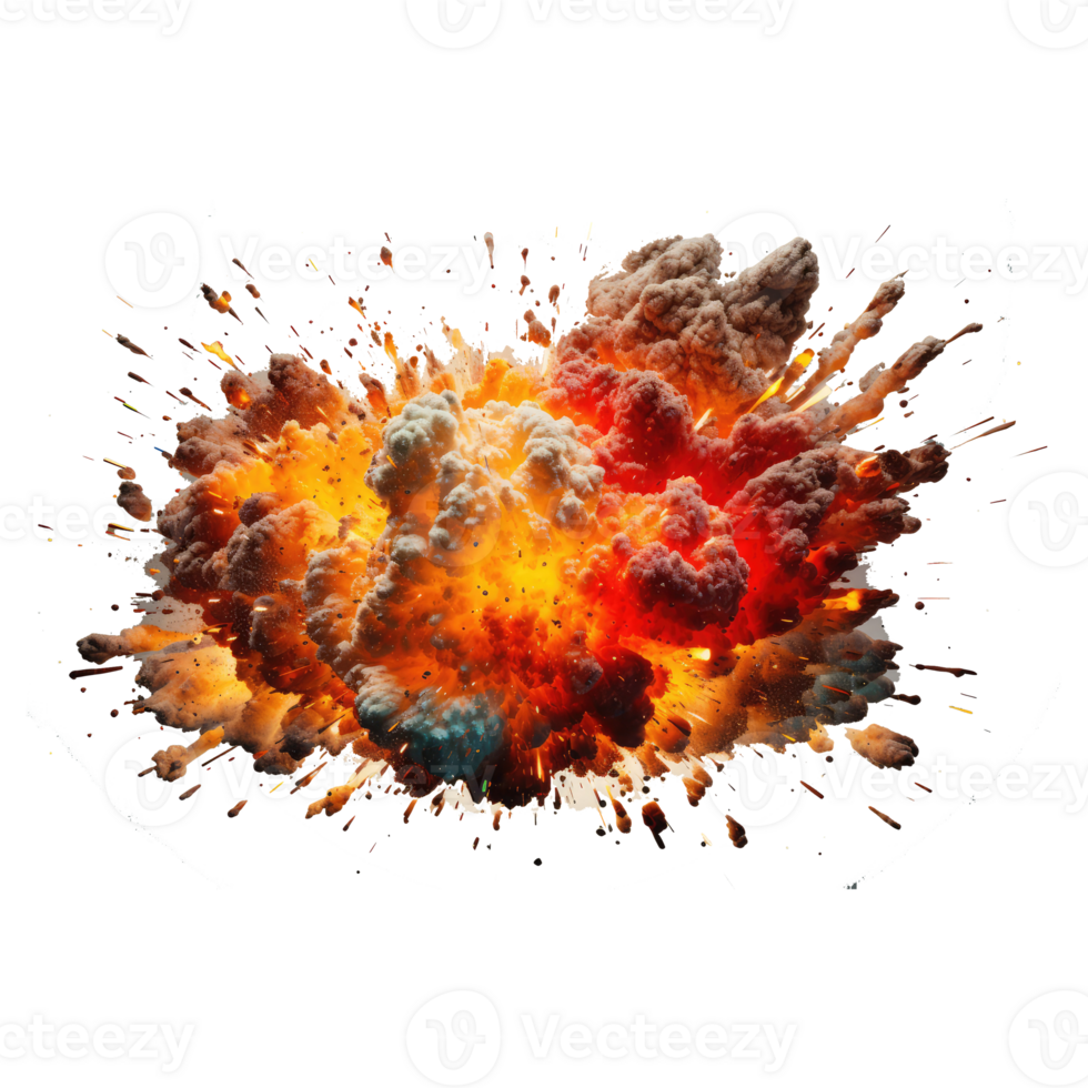 explosion fire . AI Generated png