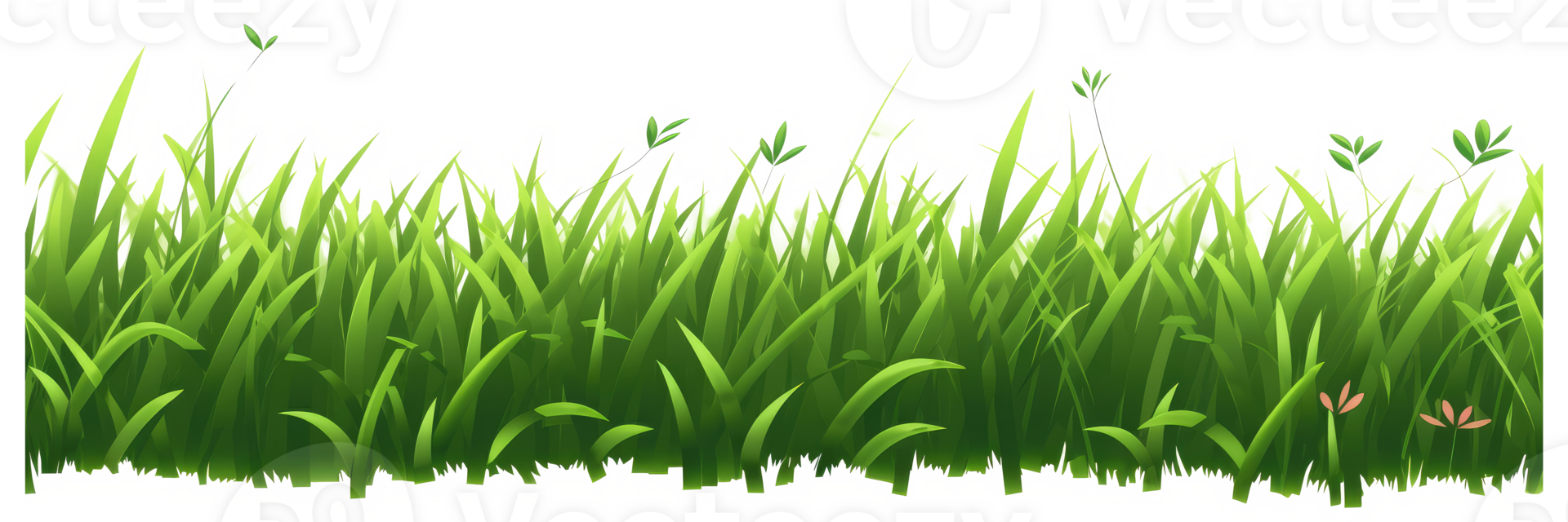fresh spring green grass . AI Generated png