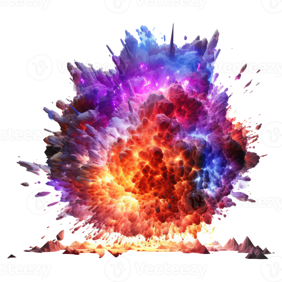 explosion fire . AI Generated png