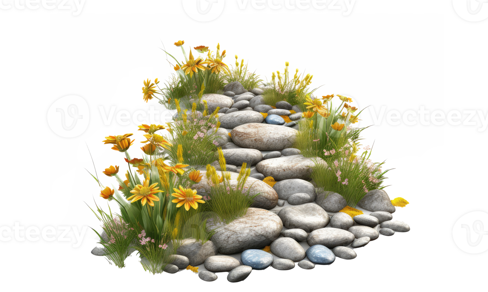 grass gravel path . AI Generated png
