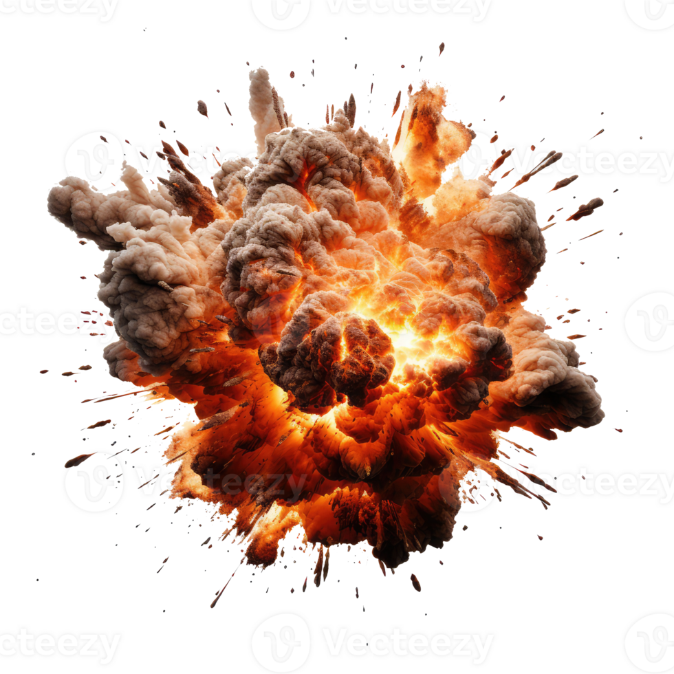 explosion fire . AI Generated png