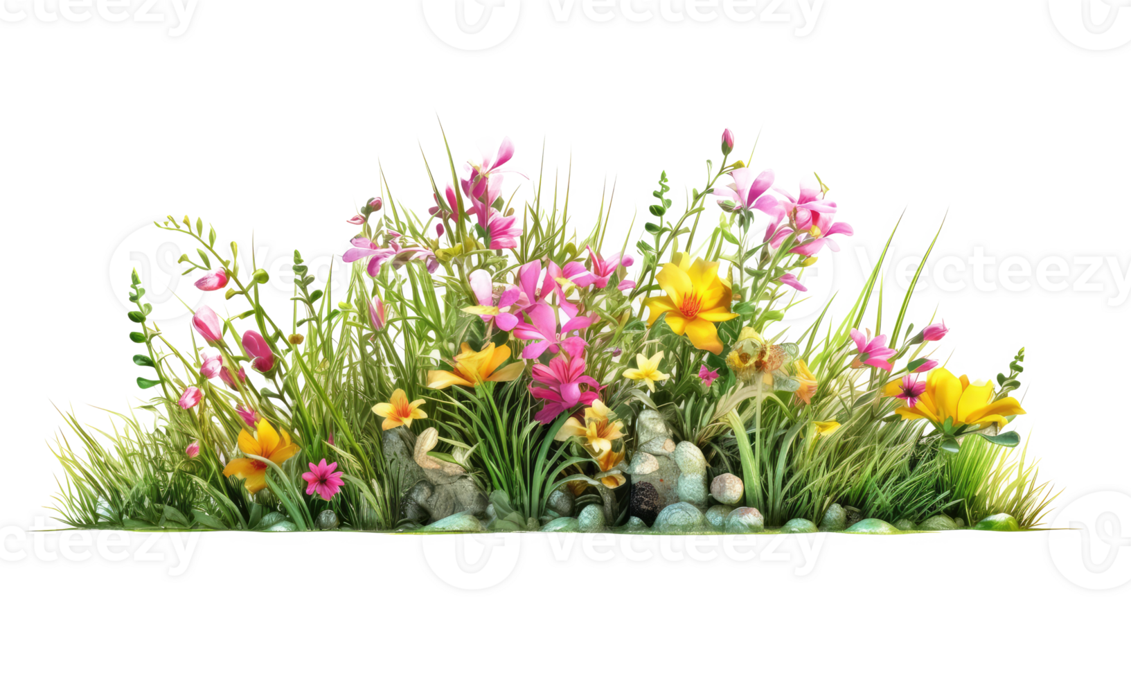 colorful flower garden in full bloom . AI Generated png