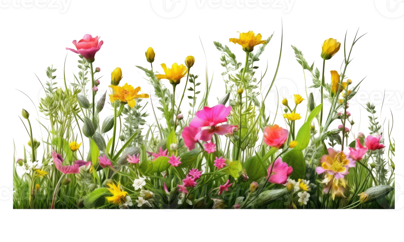colorful flower garden in full bloom . AI Generated png