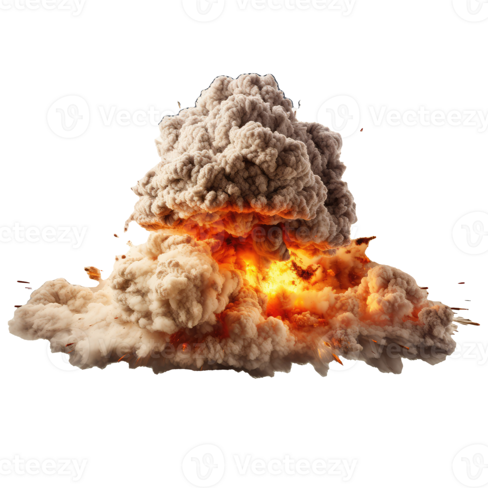 explosion fire . AI Generated png