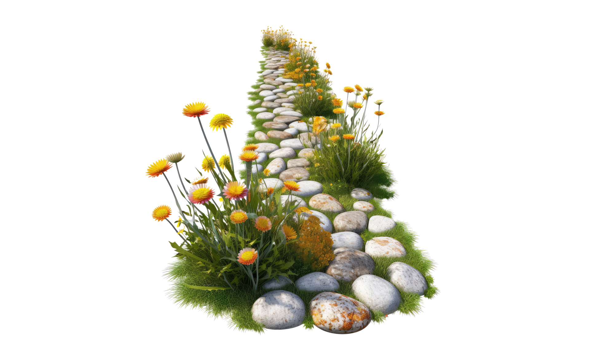 grass gravel path . AI Generated 28574003 PNG