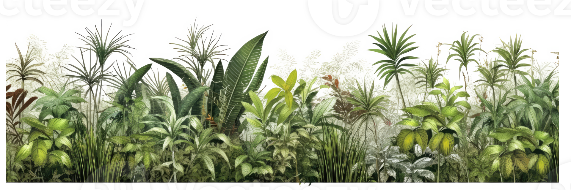 green wild grass in the landscape . AI Generated png