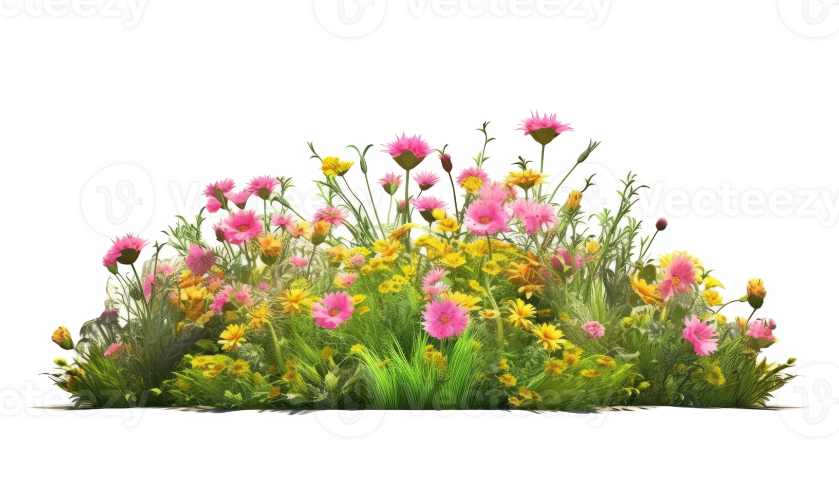 colorful flower garden in full bloom . AI Generated png