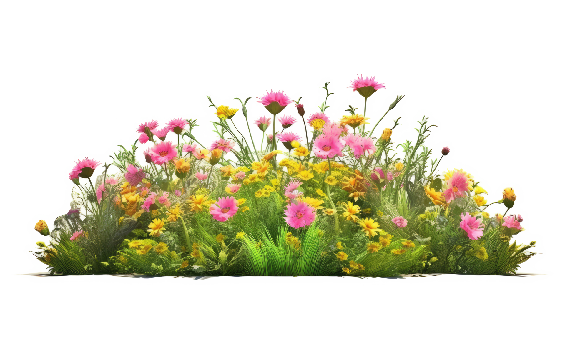 colorful flower garden in full bloom . AI Generated 28574047 PNG