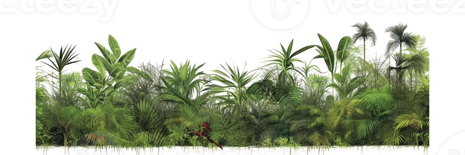 green wild grass in the landscape . AI Generated png